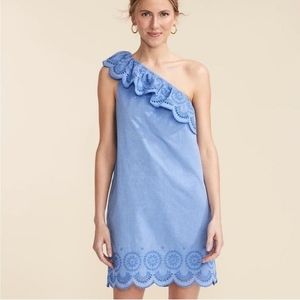 Vineyard Vines One Shoulder Eyelet Dress